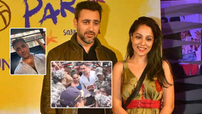 Imran Khan and his girlfriend Lekha Washington detained by Mumbai Police at August Kranti Maidan during protest; actor shares picture from police van - Report