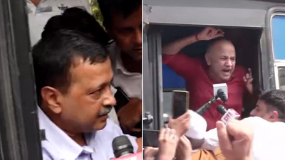 ‘Another Jantar Mantar’: AAP workers gherao police station after Kejriwal’s detention