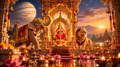 Navratri 2026 Opens and Closes With Gajakesari Yoga: Why This Year Is Spiritually Rare