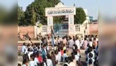 Hanumangarh villagers protest student assault; inquiry team recommends principal’s removal