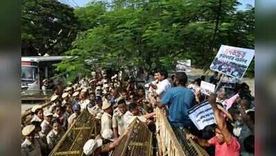 Protesters demand CEC’s resignation, police block march in Guwahati
