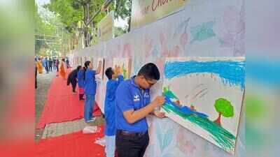 From inclusive wall art to epic tales, Salt Lake pujas give golden jubilee celebrations a creative twist