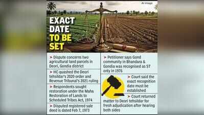 Tribal land row: HC seeks date of ST status to Gonds