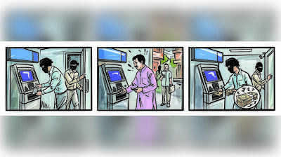 Cardboard trap: Two steal ₹1.6L from 22 ATM users