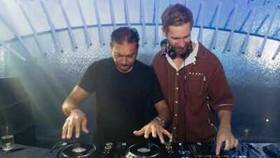 'Little bit of Calvin, little bit of Harris': Ravi Shastri poses with world-famous DJ in Athens