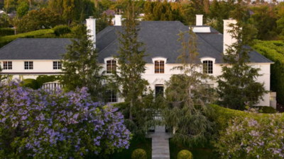 Ann Rutherford’s 1938 Beverly Hills estate was bought for about $7.6 million in 2013 and nearly doubled in size; after selling for $27.6 million, the Paul R. Williams-designed home is back on the market for $35 million