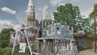 Colorado veteran Cano Espinoza began covering his home with discarded hubcaps, cans, screen doors and scrap metal in 1980; more than four decades later, Cano's Castle remains a well-known roadside attraction in Antonito