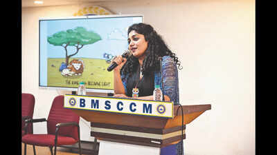 Samyukta Hornad inspires BMS students to follow their passion at Bangalore Times on Campus