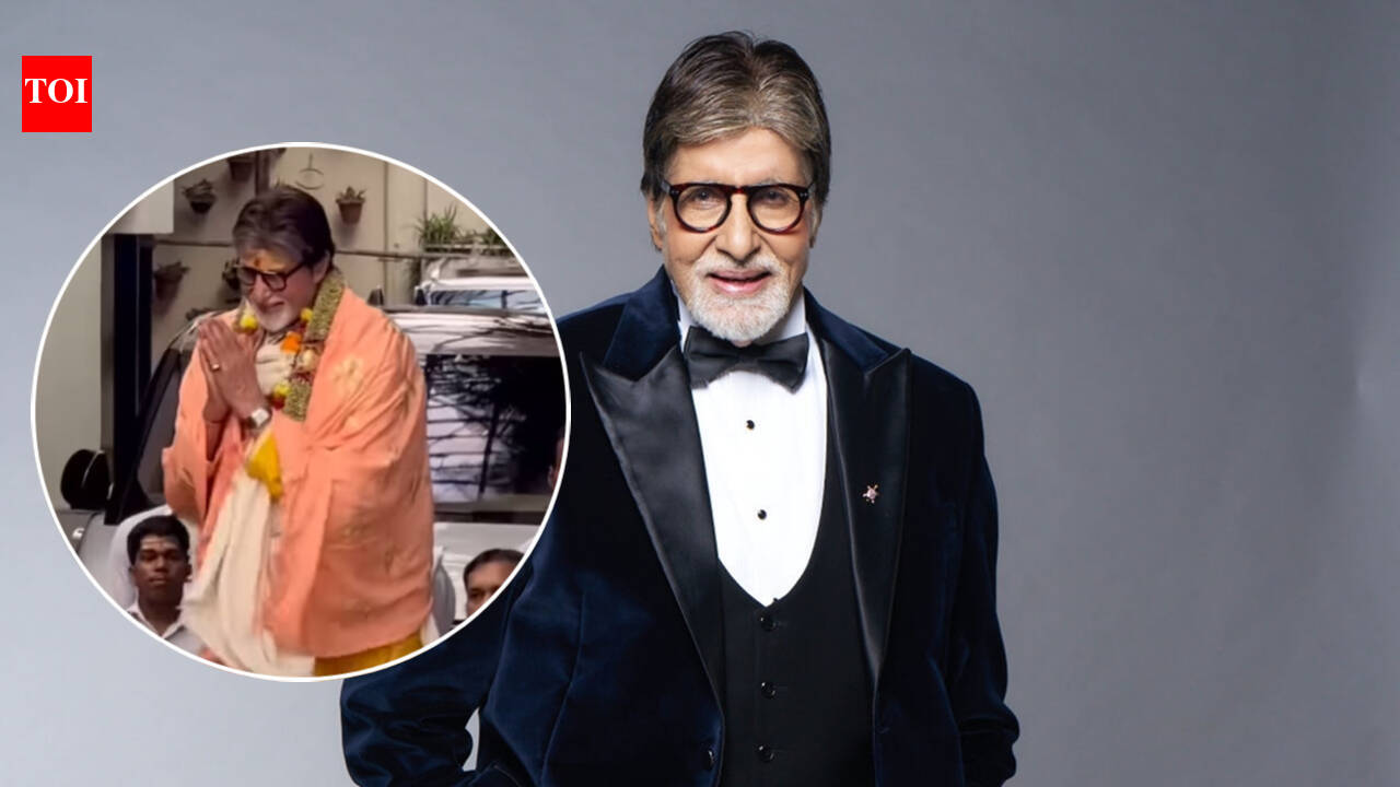 Amitabh Bachchan's 84th birthday: Crowds cheer outside Jalsa in Mumbai as the actor steps out to thank fans for their wishes - Watch