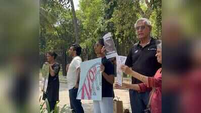 Flyovers Yaake? Human chains formed against elevated corridor proposals in Bengaluru