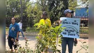Flyovers Yaake? Human chains formed against elevated corridor proposals in Bengaluru