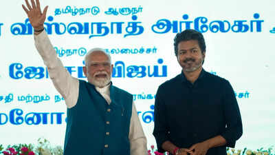 'Next PM Vijay 2029’: Placards trigger brief stir at PM Modi event in Chennai
