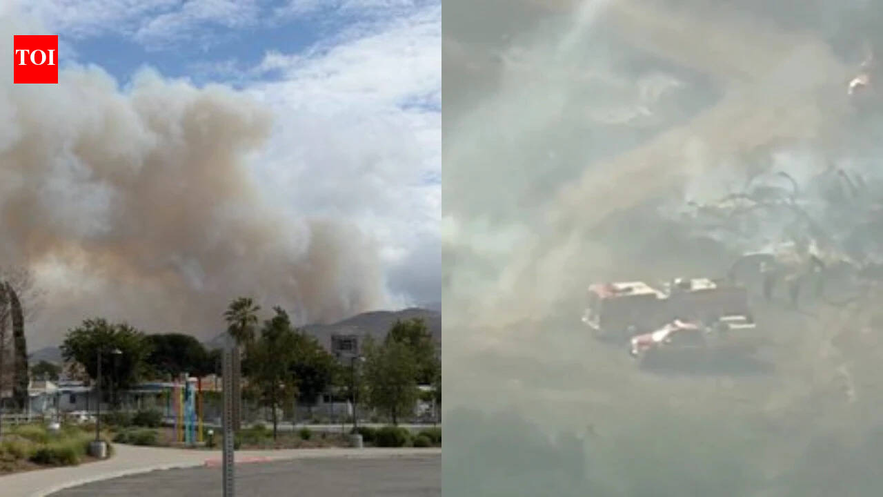 Evacuations ordered as wildfire races through 172 acres near Los Angeles