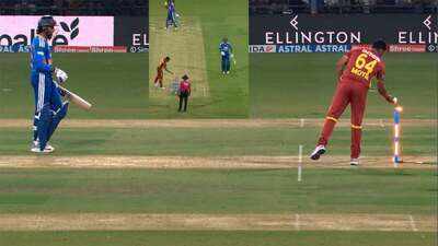 Never seen before? Tilak Varma's casual approach leads to bizarre run-out - WATCH