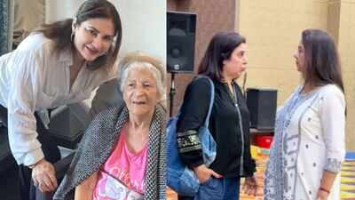Kunickaa Sadanand’s mother’s prayer meet: Farah Khan, Nagma Mirajkar ...