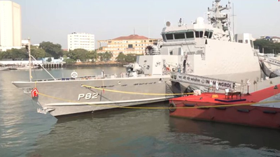 Navy commissions third anti-submarine warfare craft INS Mangrol in Mumbai after INS Arnala and INS Androth