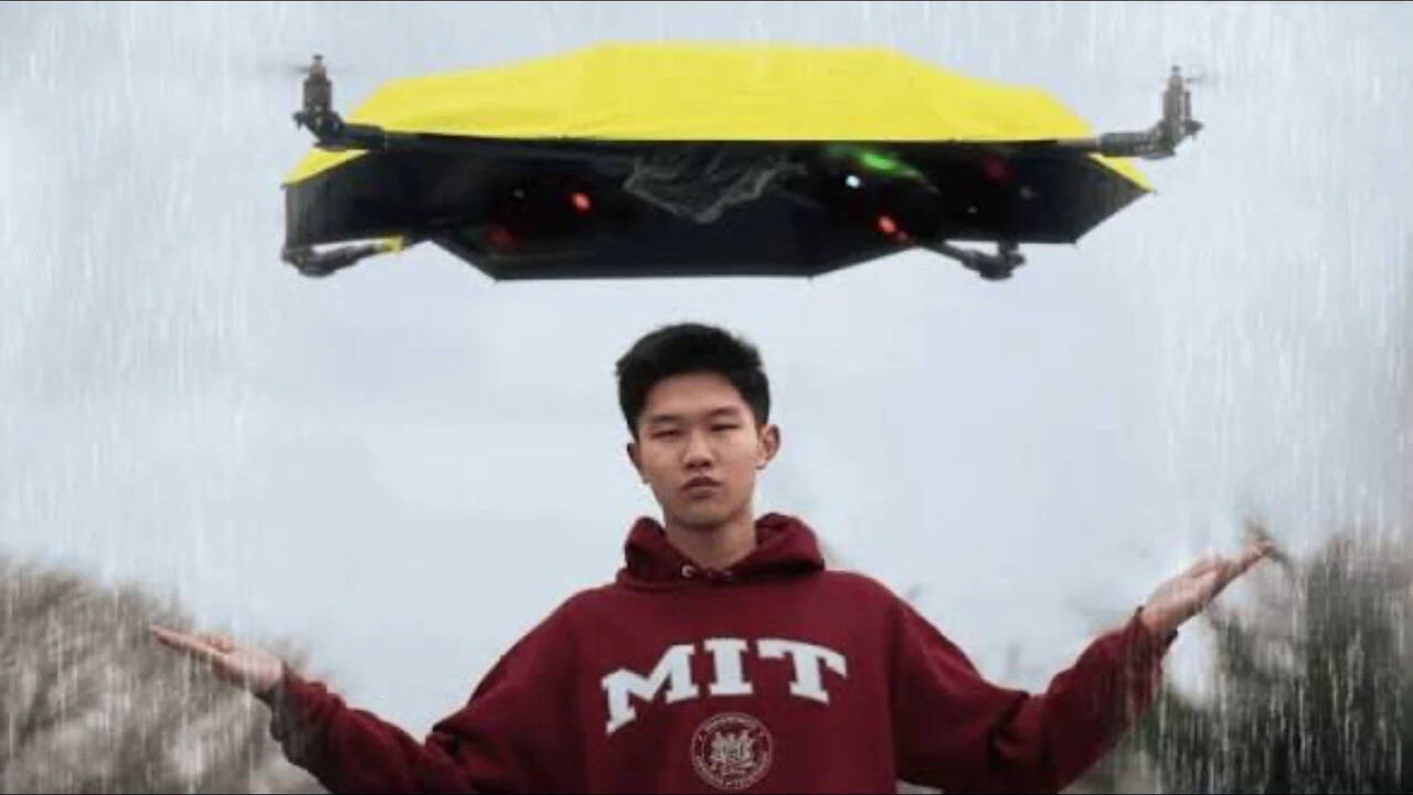 This engineer built a flying umbrella that follows you in the rain ...