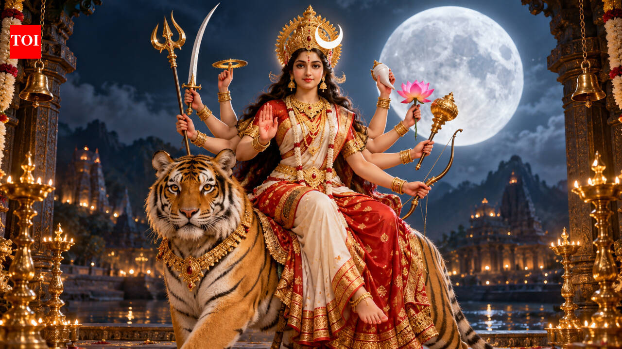 Chandraghanta's ten hands: What the goddess carries on Tritiya in ...