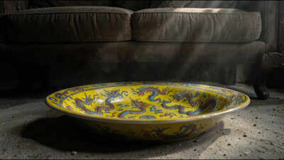 A London family kept a dirt-covered dish under a sofa for decades; rare Chinese imperial porcelain is estimated at £30,000