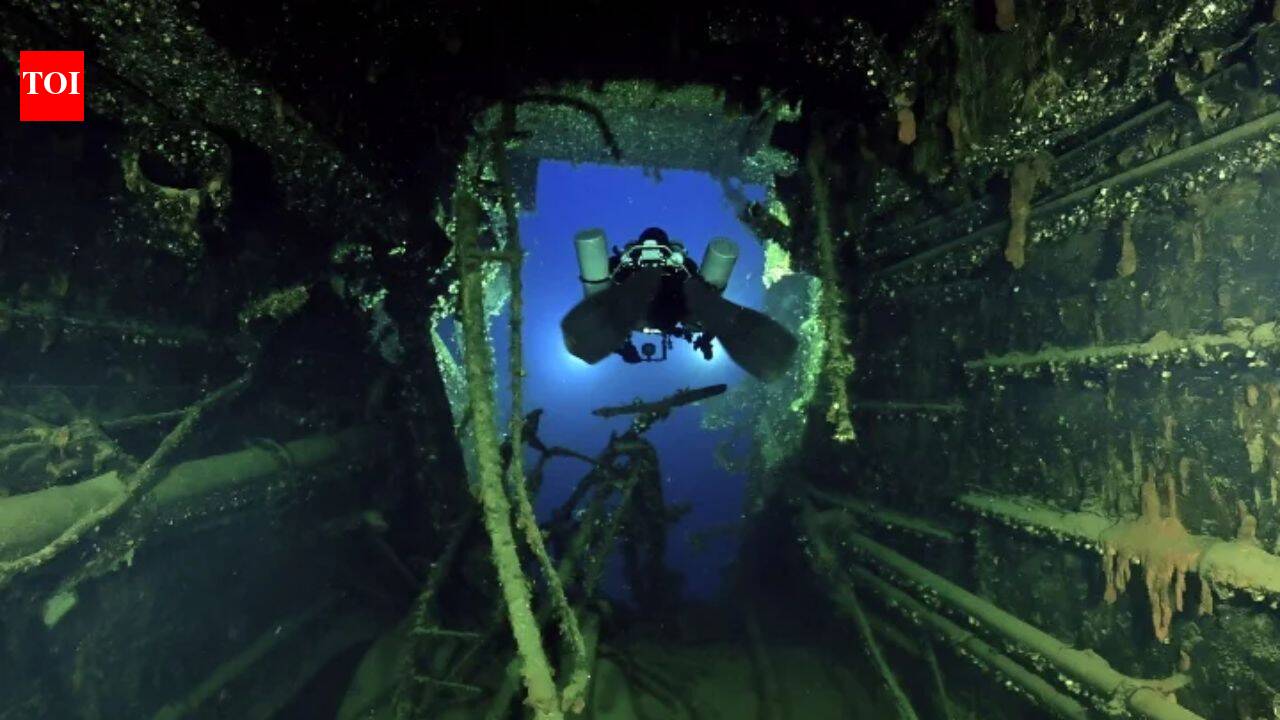 Divers recovered a bell, signal light and binoculars from Titanic’s sister ship after more than a century underwater