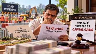 He gave up his land for road widening and got TDRs which he sold for Rs 6.02 crore to a builder; landowner gets tax notice, ITAT rules proceeds taxable as capital gains but allows land cost deduction