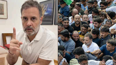 'Cannot beat us, threaten us, frighten us': Rahul Gandhi thanks protesters after INDIA bloc march to SC
