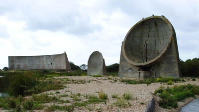 UK's concrete 'sound mirrors' were built after World War 1 to catch bombers; they were abandoned in 1939 because...