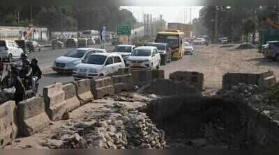 17 months on, stalled drain project turns Old Delhi-Gurgaon Road into dust bowl