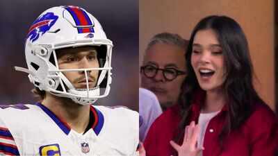 Hailee Steinfeld’s NSFW cheer goes viral after Josh Allen delivers a clutch moment for the Bills against the Rams