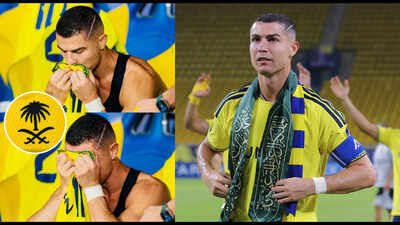'I’m Portuguese, but I belong to Saudi Arabia': Ronaldo kisses Saudi emblem, celebrates with flag after 981st goal in Al-Nassr’s emphatic 3-1 win