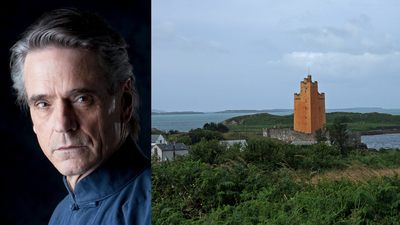 In 1998, Jeremy Irons bought a ruined 15th-century Irish castle and spent over five years restoring it; he later bought a tiny island beside it
