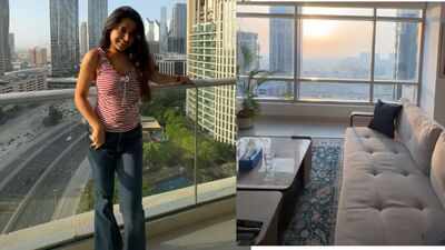 Inside a Dubai 1BHK rented for Rs 28.6 lakh a year: Content creator uses white interiors, low-profile furniture and skyline views that make a small home look bigger and brighter