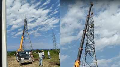 After 50 days atop 200-foot tower in Punjab, 2 elderly dam oustees climb down