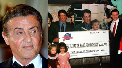 After his infant daughter underwent heart surgery in 1996, Sylvester Stallone donated $200,000 to help other children with heart defects