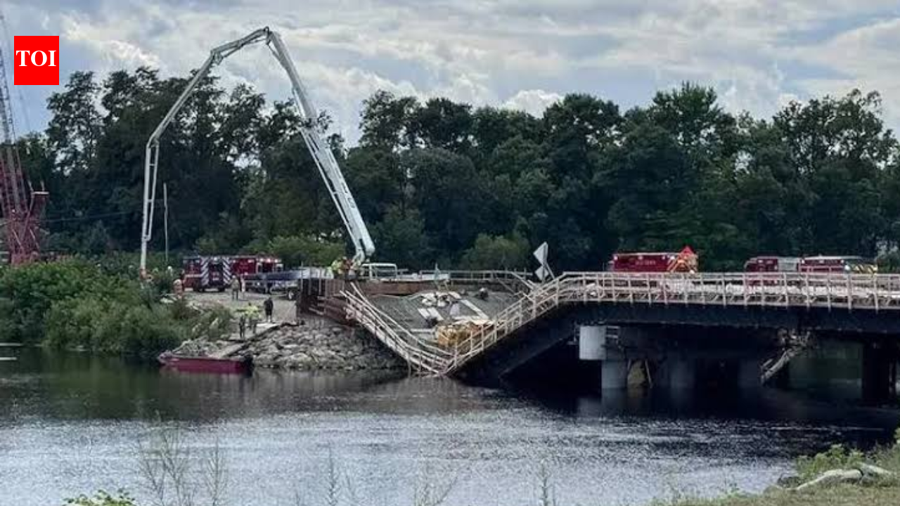 Maine bridge partially collapses during concrete pour; crews begin dismantling damaged spans