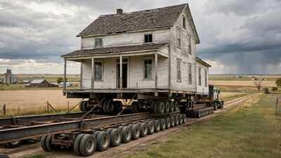 Woman spends up to $380,000 to move her great-great-grandparents’ 112-year-old house to her husband’s family farm