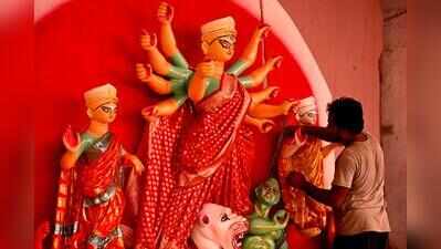 Durga puja pandals weave tradition with artistic expression in Jaipur