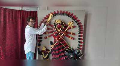7,000 discarded pens & a 6-foot-idol: Dhubri artist reimagines devotion