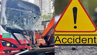 4 injured as tanker rams BEST bus at Mumbai’s Cheda Nagar Junction