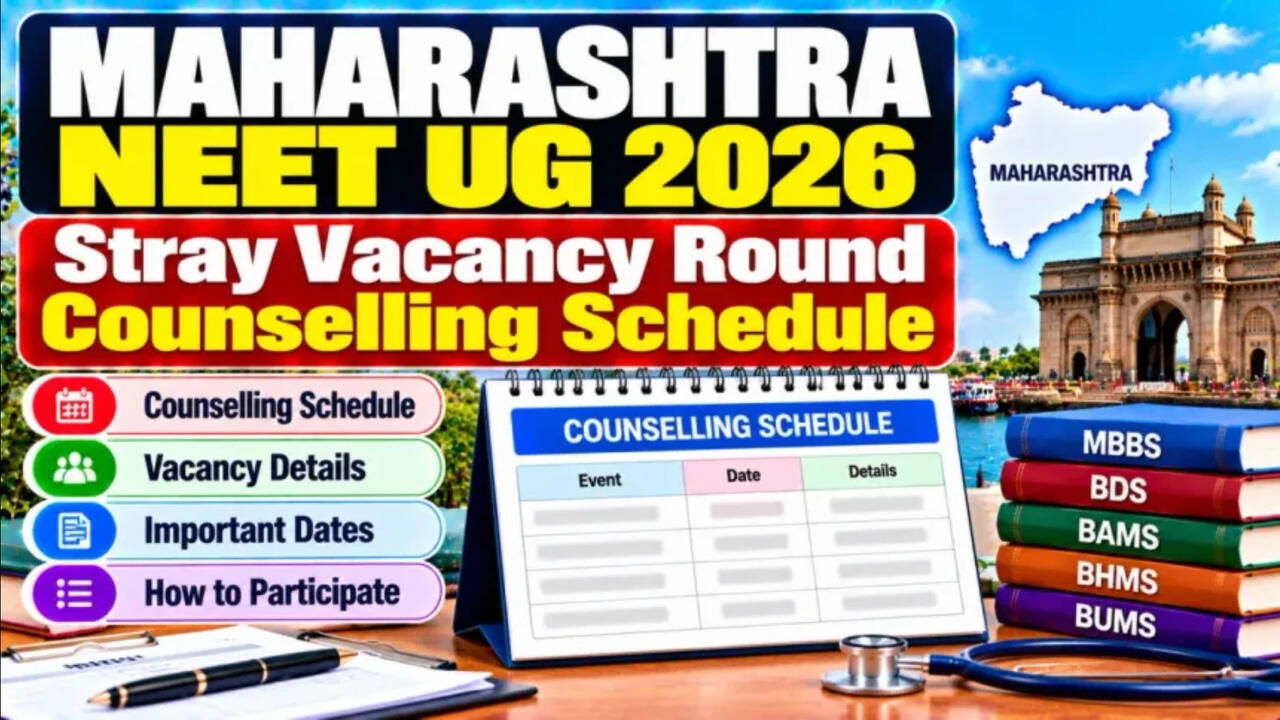 Maharashtra NEET UG 2026 Stray Vacancy Round Seat Matrix: Check vacant ...
