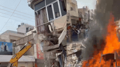 Anti-drug activist murder: After arrest in Rajasthan, bulldozers raze accused’s house, shop set ablaze in Punjab