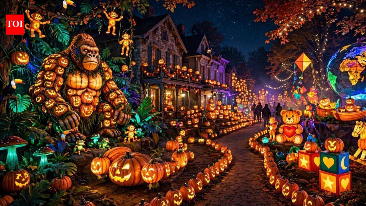 Canadian village turns thousands of glowing pumpkins into a Halloween attraction