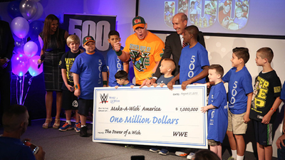 John Cena granted 650 wishes for children with critical illnesses; the WWE star earned a Guinness World Records title in 2022