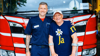 A man fell 30 feet into a freezing well, broke his back and foot; months later, he tracked down the firefighter who saved him