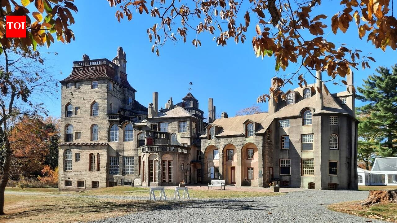 In 1908, Henry Mercer began building Fonthill Castle with hand-mixed concrete; the 44-room Pennsylvania home is now a museum