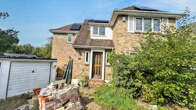 In 2020, a couple bought this four-bedroom English home for £465,000; after a garden landslip, it is now heading to auction with a £1 guide price while a No Occupation Order still prevents anyone living there