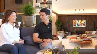 Inside Madhuri Dixit, Dr Sriram Nene's 5500 sq feet home in Worli with more than 30 MF Hussain art pieces, piano and more: 'She was his muse'