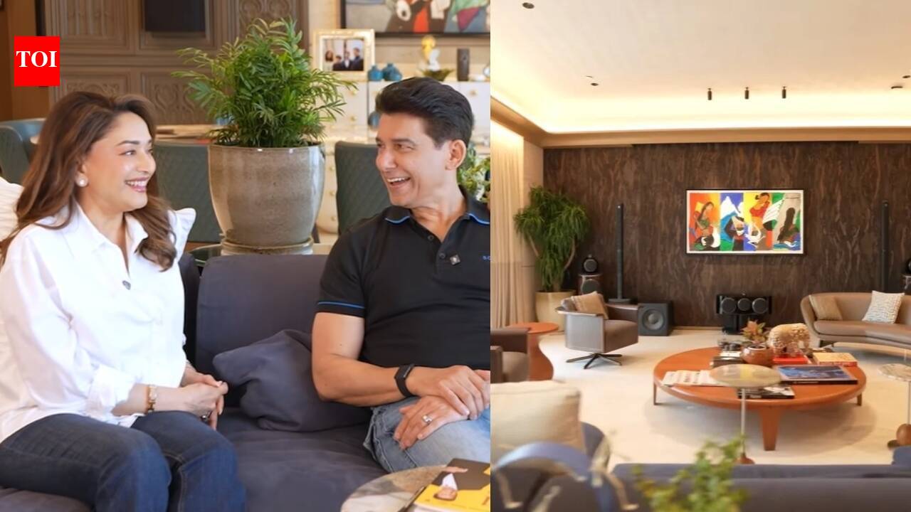 Inside Madhuri, Dr Nene's 5500 sq feet home in Worli with more than 30 MF Hussain art pieces