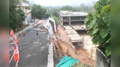 Akkulam road collapse: Collector orders evacuation of flat residents, halts school construction