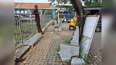Unopened Kumbalam Water Metro terminal in a state of disrepair